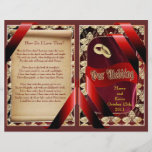 Wedding Program (Bifold Design) Full Colour Flyer
