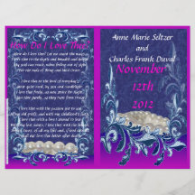 Wedding Program Full Colour Flyer
