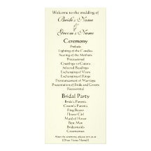 Wedding Program; The Kiss by Gustav Klimt Rack Cards