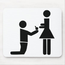 Wedding Proposal Mouse Pad