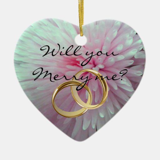 wedding proposal ornament