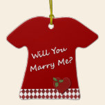 Wedding Proposal Will You Marry Me? Engagement ornaments