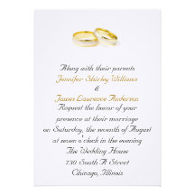 Wedding Ring Wedding Invitation