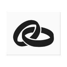 Wedding rings canvas prints