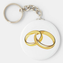 wedding rings key chain