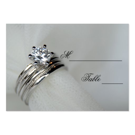 Wedding Rings Place Card Business Cards