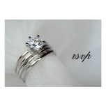 Wedding Rings Response Card Personalised Invites