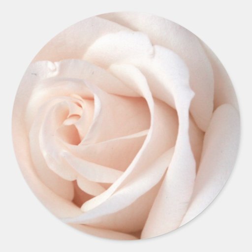 Wedding Rose Round Stickers