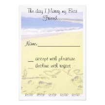 Wedding RSVP Personalized Announcement