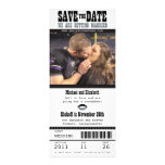 Wedding Save the Date Football Ticket Invitations