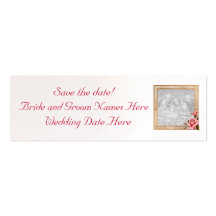 Wedding Save the Date Profile Card Customisable Business Card Template