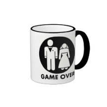 WEDDING SHOWER MUG BLACK AND WHITE