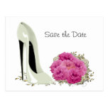 Wedding Stiletto Save the Date Postcard