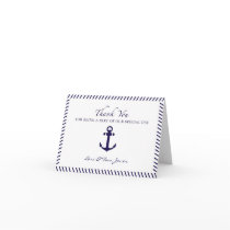 Wedding Thank You, Anchor Sailing Greeting Cards