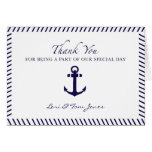 Wedding Thank You, Anchor Sailing Greeting Cards