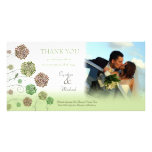 Wedding Thank You Dahlia Garden Photo Card