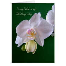 Wedding.Thank you Mum Card with orchid
