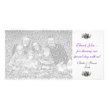 Wedding Thank You Note Photo Card Template