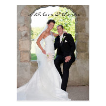 Wedding Thank You Note Postcard