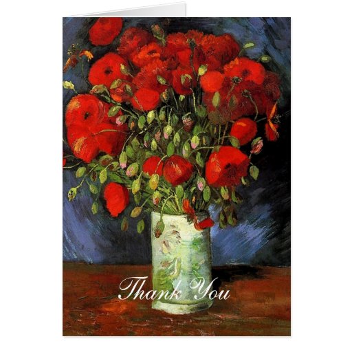 Wedding thank you note Vincent van Gogh Greeting Cards