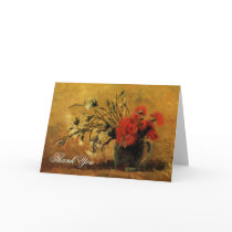 Wedding thank you note Vincent van Gogh  Carnation Greeting Card