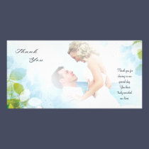 Wedding Thank You Photo Card - Delicate Leaves photo cards