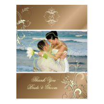 Wedding Thank You Photo postcards,