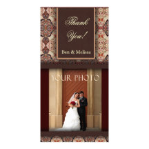 Wedding thank you Photo Template Card Personalised Photo Card