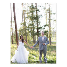 Wedding Thank You postcard