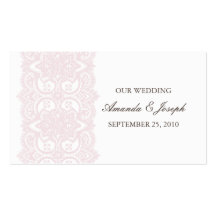 Wedding Website Business Card-Victorian Romance