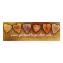 Wedding website cards business card templates