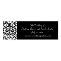Wedding Website Information Cards Business Card