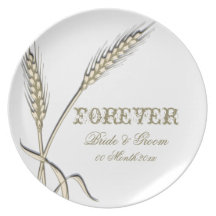 Wedding wheat "country collection" party plate