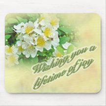 Wedding Wishes Multiflora Roses Mousepads