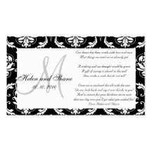 Wedding Wishing Well and Hotel Information Card Business Card