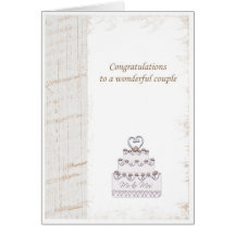 weeding congratulations greeting card