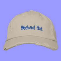 Weekend Hat embroidered hats