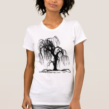 WEEPING WILLOW TREE T SHIRT