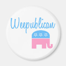 Weepublican (Blue) Fridge Magnet