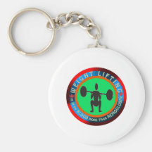 Weight lifting designs keychain