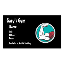 Weight Training Business Card