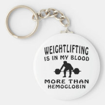 Weightlifting Design Keychain