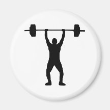 Weightlifting Fridge Magnets