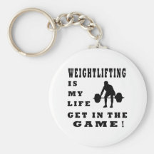 Weightlifting Is My Life Key Chains