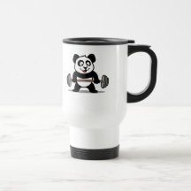 Weightlifting Panda Coffee Mugs
