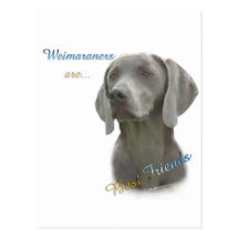 Weimeraner Best Friend 2 Postcards