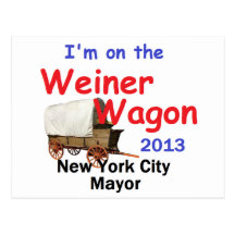 Weiner NYC Mayor 2013 Postcards