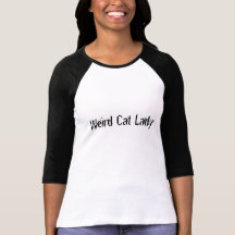 Weird Cat Lady Jersey Tees