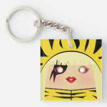 Weird Growly Noises Acrylic Key Chain