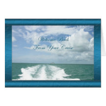 Welcome Back From Your Cruise Card